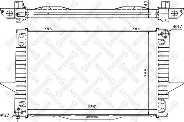 Stellox 10-25074-SX - Radiators, Motora dzesēšanas sistēma ps1.lv