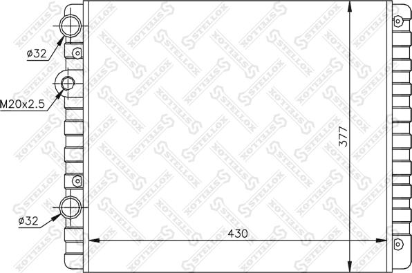 Stellox 10-25070-SX - Radiators, Motora dzesēšanas sistēma ps1.lv