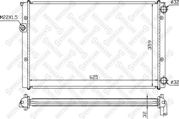 Stellox 10-25071-SX - Radiators, Motora dzesēšanas sistēma ps1.lv