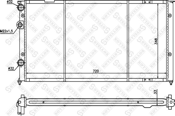 Stellox 10-25072-SX - Radiators, Motora dzesēšanas sistēma ps1.lv