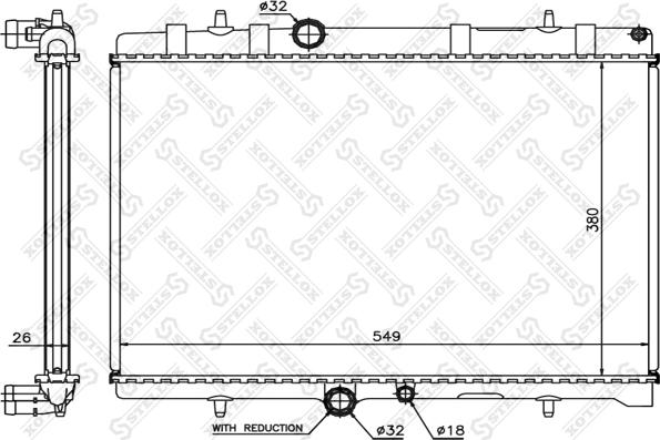 Stellox 10-25077-SX - Radiators, Motora dzesēšanas sistēma ps1.lv