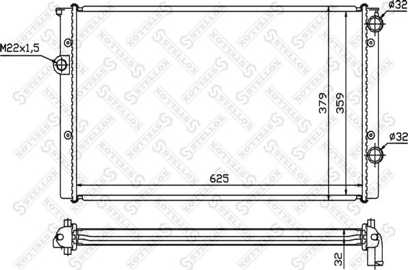 Stellox 10-25197-SX - Radiators, Motora dzesēšanas sistēma ps1.lv