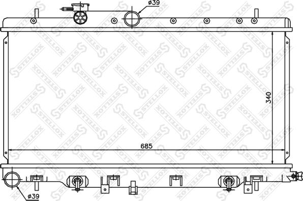 Stellox 10-25144-SX - Radiators, Motora dzesēšanas sistēma ps1.lv