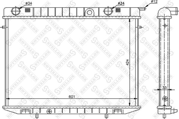 Stellox 10-25141-SX - Radiators, Motora dzesēšanas sistēma ps1.lv