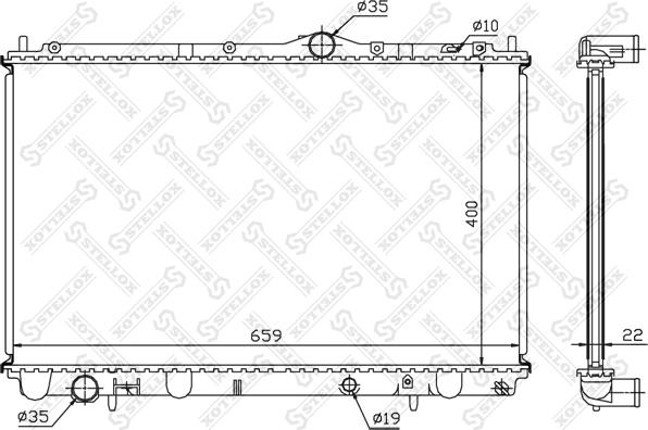 Stellox 10-25142-SX - Radiators, Motora dzesēšanas sistēma ps1.lv