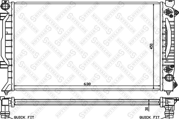 Stellox 10-25158-SX - Radiators, Motora dzesēšanas sistēma ps1.lv