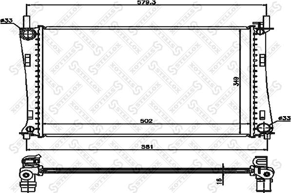 Stellox 10-25157-SX - Radiators, Motora dzesēšanas sistēma ps1.lv