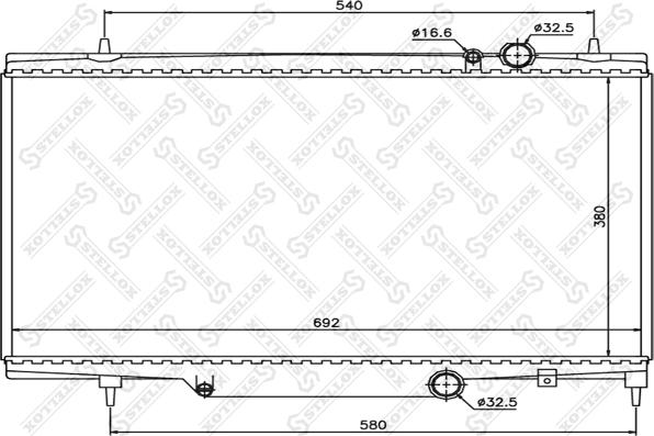 Stellox 10-25164-SX - Radiators, Motora dzesēšanas sistēma ps1.lv