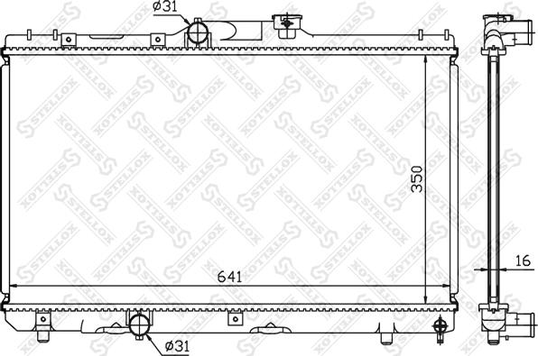 Stellox 10-25114-SX - Radiators, Motora dzesēšanas sistēma ps1.lv