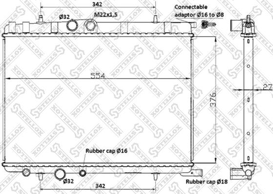 Stellox 10-25120-SX - Radiators, Motora dzesēšanas sistēma ps1.lv