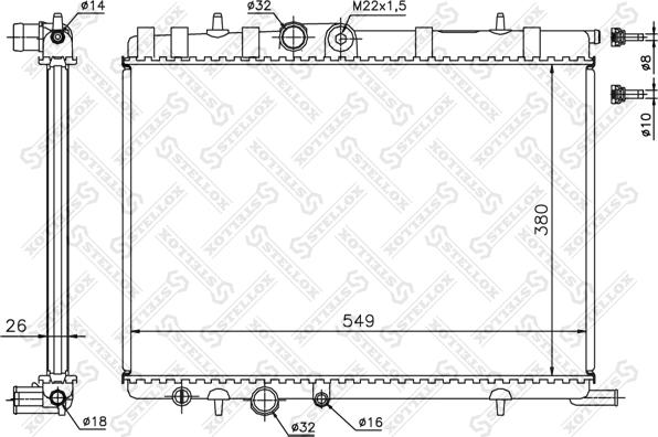 Stellox 10-25177-SX - Radiators, Motora dzesēšanas sistēma ps1.lv