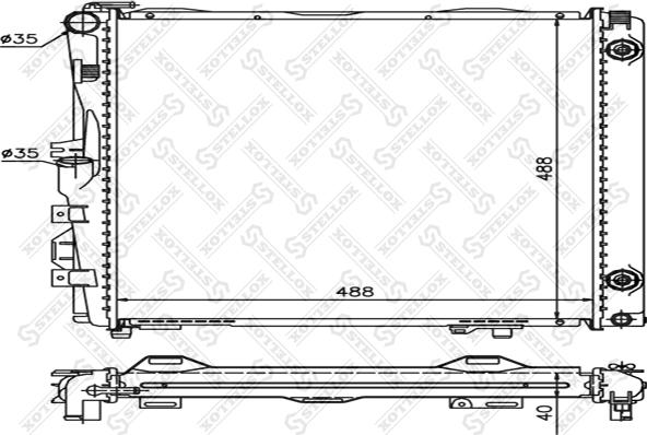 Stellox 10-25899-SX - Radiators, Motora dzesēšanas sistēma ps1.lv