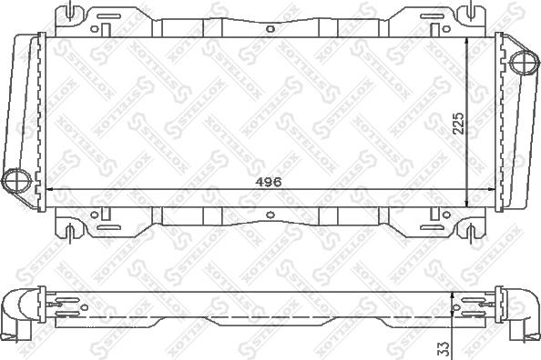 Stellox 10-25802-SX - Radiators, Motora dzesēšanas sistēma ps1.lv