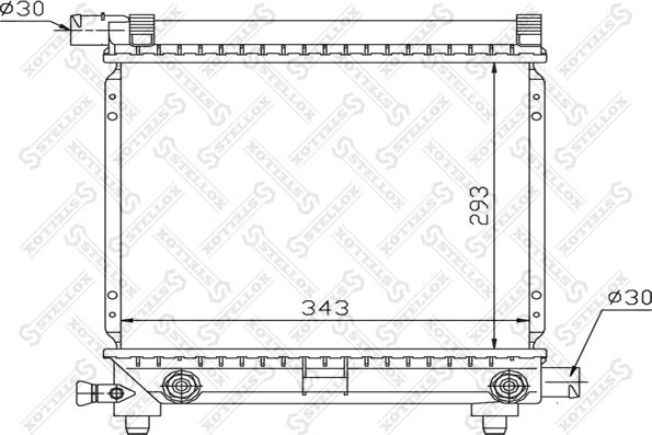 Stellox 10-25870-SX - Radiators, Motora dzesēšanas sistēma ps1.lv