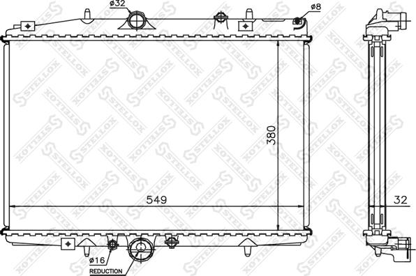 Stellox 10-25353-SX - Radiators, Motora dzesēšanas sistēma ps1.lv