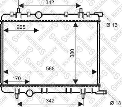 Stellox 10-25352-SX - Radiators, Motora dzesēšanas sistēma ps1.lv