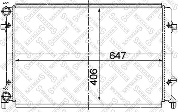 Stellox 10-25365-SX - Radiators, Motora dzesēšanas sistēma ps1.lv