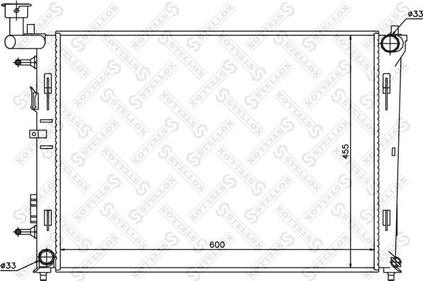 Stellox 10-25309-SX - Radiators, Motora dzesēšanas sistēma ps1.lv