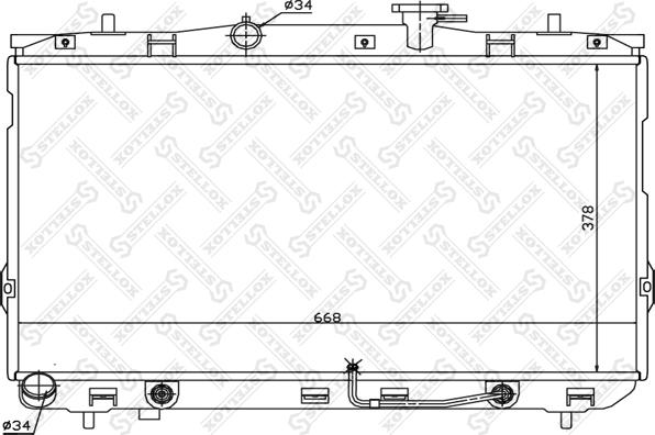 Stellox 10-25300-SX - Radiators, Motora dzesēšanas sistēma ps1.lv