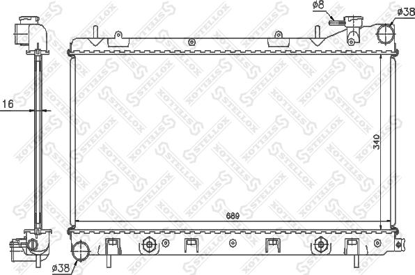 Stellox 10-25381-SX - Radiators, Motora dzesēšanas sistēma ps1.lv