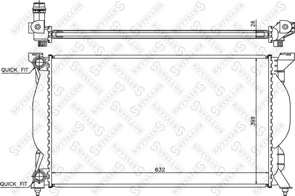 Stellox 10-25334-SX - Radiators, Motora dzesēšanas sistēma ps1.lv