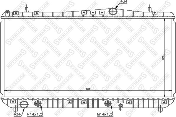 Stellox 10-25322-SX - Radiators, Motora dzesēšanas sistēma ps1.lv