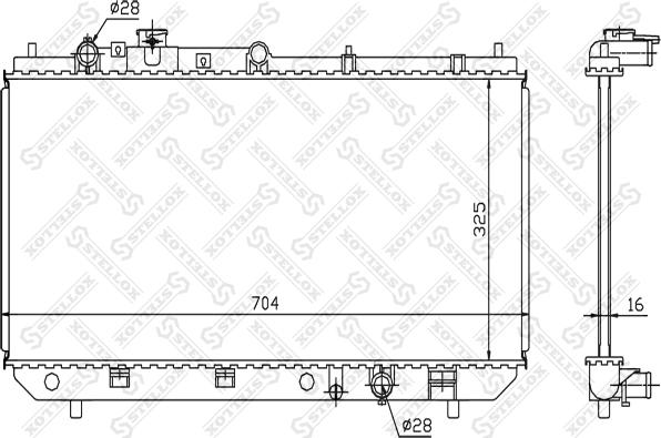 Stellox 10-25377-SX - Radiators, Motora dzesēšanas sistēma ps1.lv