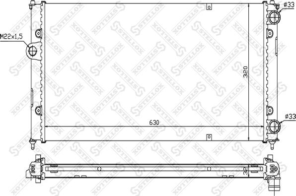 Stellox 10-25245-SX - Radiators, Motora dzesēšanas sistēma ps1.lv