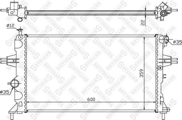 Stellox 10-25266-SX - Radiators, Motora dzesēšanas sistēma ps1.lv