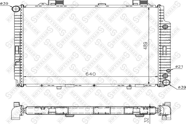 Stellox 10-25261-SX - Radiators, Motora dzesēšanas sistēma ps1.lv