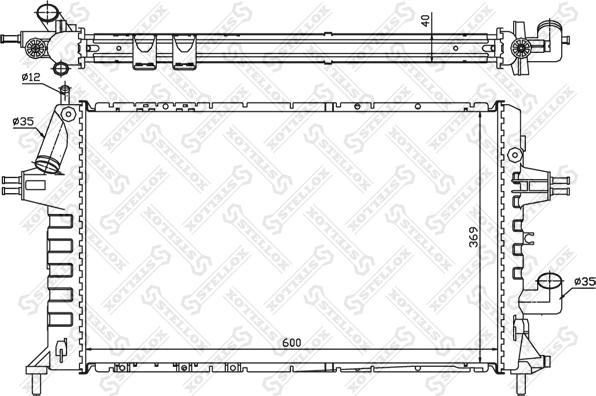 Stellox 10-25267-SX - Radiators, Motora dzesēšanas sistēma ps1.lv