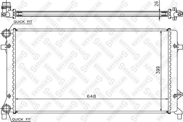 Stellox 10-25204-SX - Radiators, Motora dzesēšanas sistēma ps1.lv