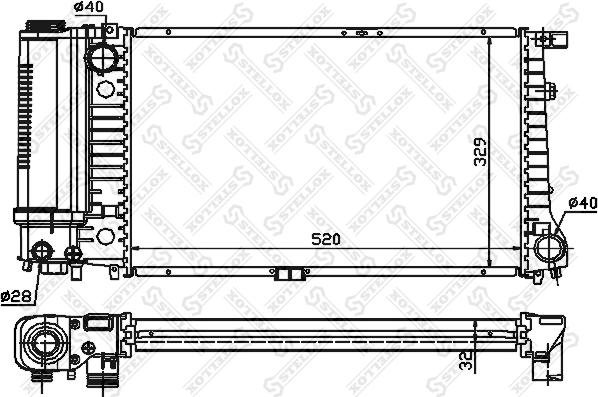 Stellox 10-25207-SX - Radiators, Motora dzesēšanas sistēma ps1.lv