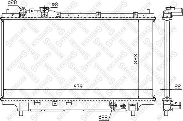 Stellox 10-25217-SX - Radiators, Motora dzesēšanas sistēma ps1.lv