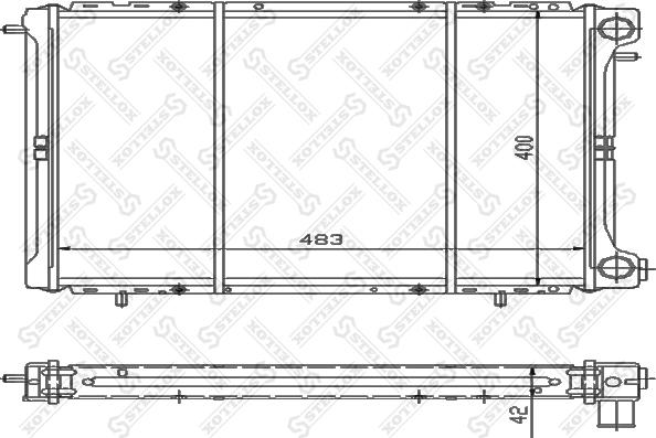 Stellox 10-25232-SX - Radiators, Motora dzesēšanas sistēma ps1.lv