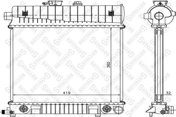 Stellox 10-25221-SX - Radiators, Motora dzesēšanas sistēma ps1.lv