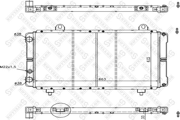 Stellox 10-25228-SX - Radiators, Motora dzesēšanas sistēma ps1.lv