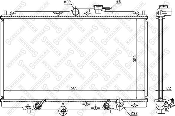 Stellox 10-25277-SX - Radiators, Motora dzesēšanas sistēma ps1.lv