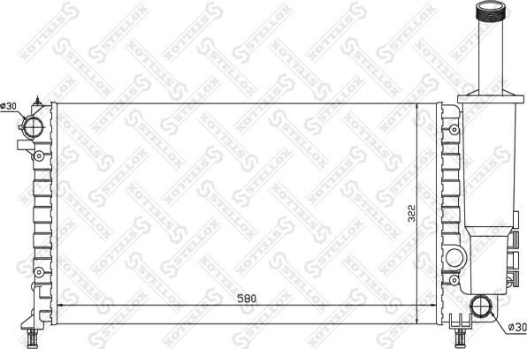 Stellox 10-25757-SX - Radiators, Motora dzesēšanas sistēma ps1.lv