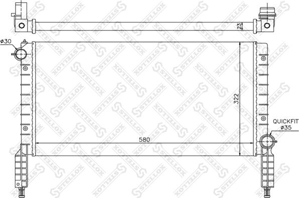 Stellox 10-25715-SX - Radiators, Motora dzesēšanas sistēma ps1.lv