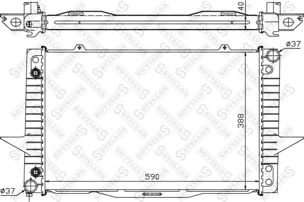 Stellox 10-26447-SX - Radiators, Motora dzesēšanas sistēma ps1.lv