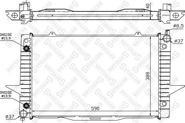 Stellox 10-26454-SX - Radiators, Motora dzesēšanas sistēma ps1.lv