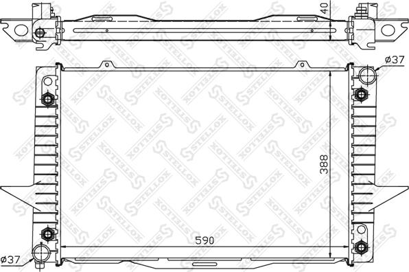 Stellox 10-26450-SX - Radiators, Motora dzesēšanas sistēma ps1.lv