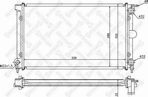 Stellox 10-26409-SX - Radiators, Motora dzesēšanas sistēma ps1.lv