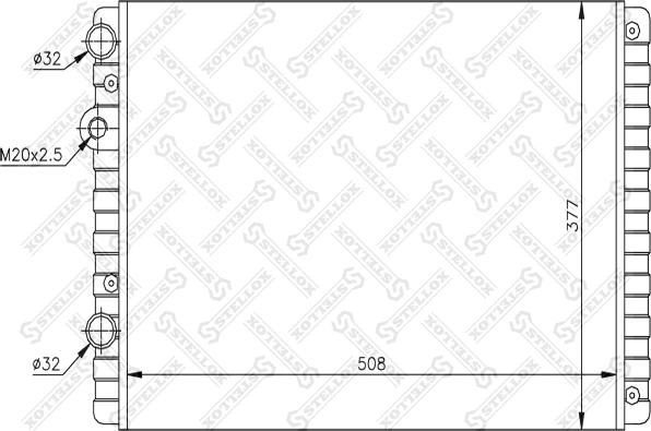 Stellox 10-26418-SX - Radiators, Motora dzesēšanas sistēma ps1.lv