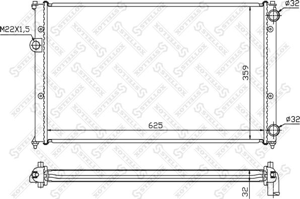 Stellox 10-26423-SX - Radiators, Motora dzesēšanas sistēma ps1.lv