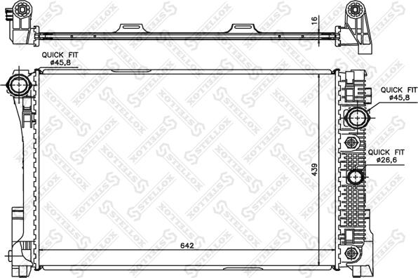 Stellox 10-26554-SX - Radiators, Motora dzesēšanas sistēma ps1.lv