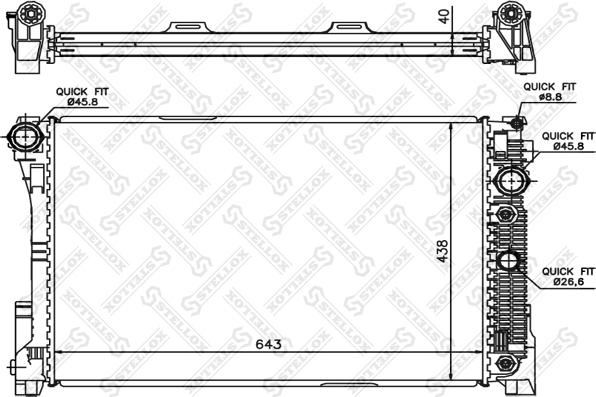 Stellox 10-26555-SX - Radiators, Motora dzesēšanas sistēma ps1.lv