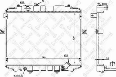 Stellox 10-26605-SX - Radiators, Motora dzesēšanas sistēma ps1.lv