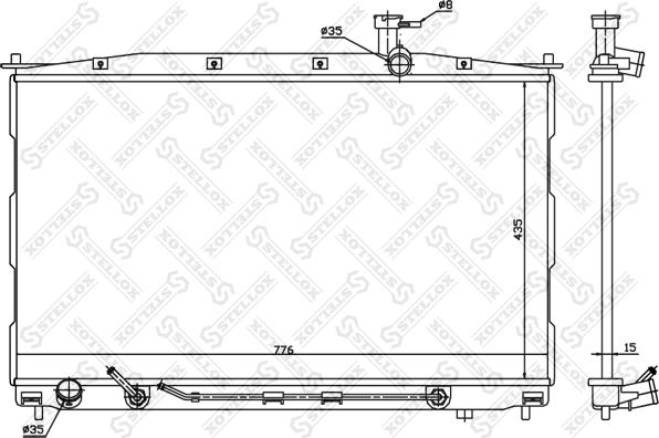 Stellox 10-26612-SX - Radiators, Motora dzesēšanas sistēma ps1.lv